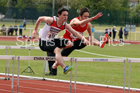 Mens under-17 hurdles, North Eastern Track and Fields Champs., Middlesbrough. Photo: David T. Hewitson/Sports for All Pics